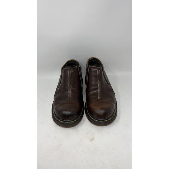 Dr. Martens England Men’s Sz 9 US Brown Leather Slip On Loafers Shoes 9729 main image 10